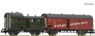 Fleischmann 6660032 - N - 2-tlg. Set Leig-Wageneinheit Dresden, DRG, Ep. II - Set 1